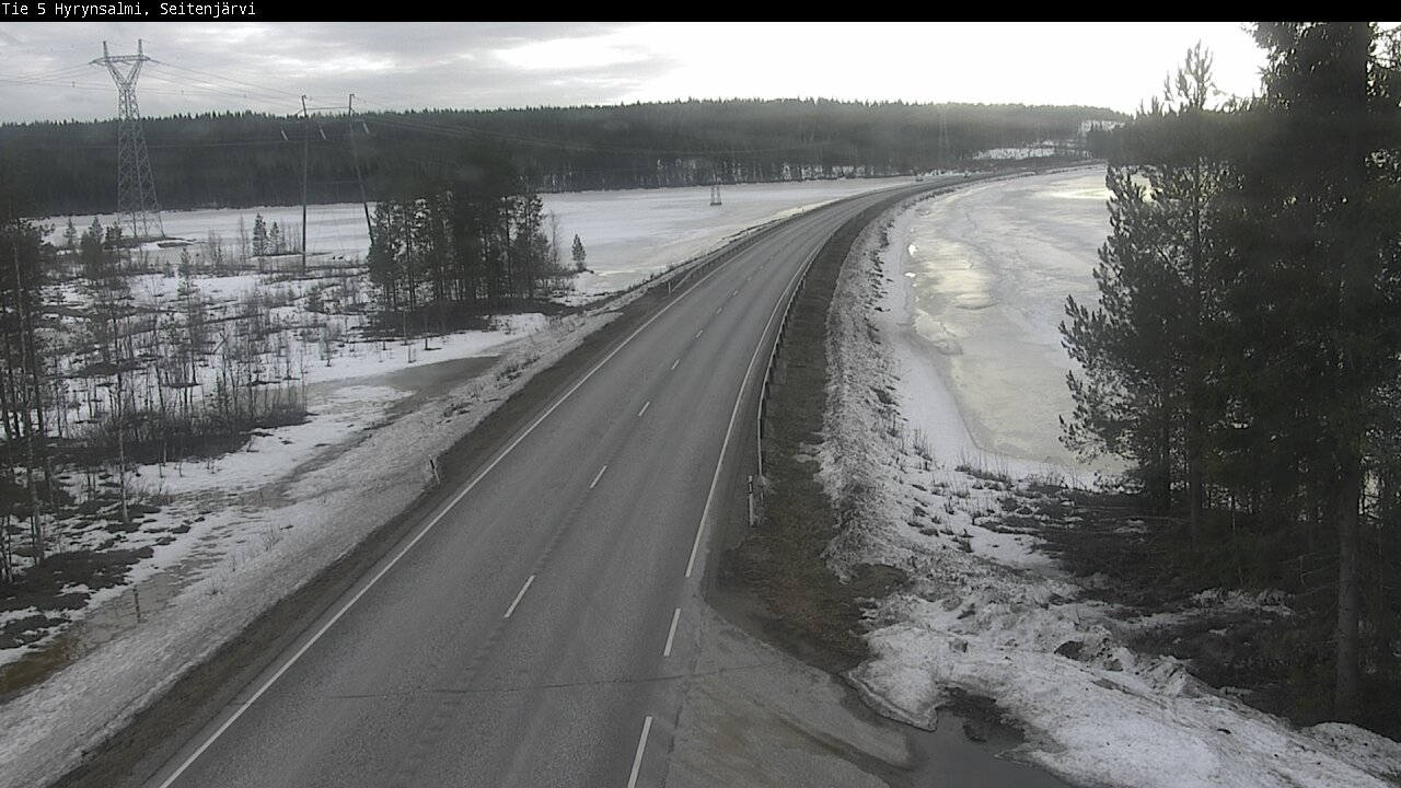 Weather Camera Image Road 5 Hyrynsalmi, Seitenjärvi, Hyrynsalmi, Kainuu