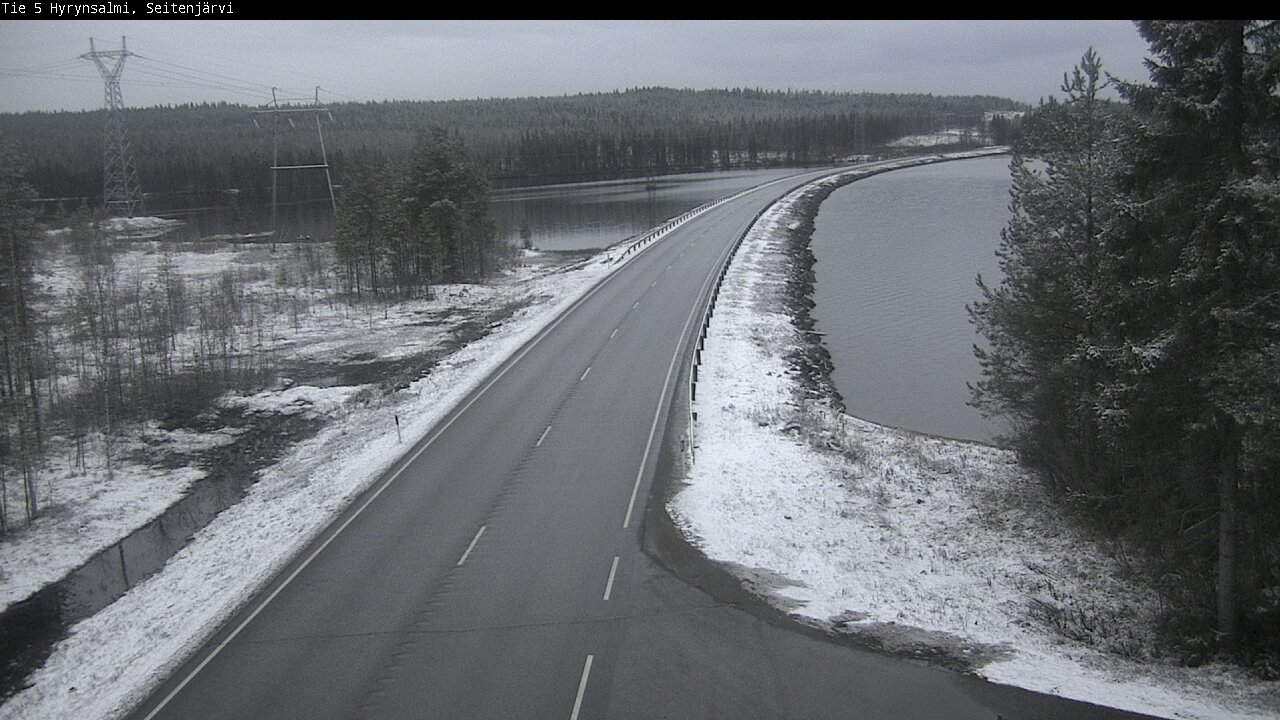 Weather Camera Image Road 5 Hyrynsalmi, Seitenjärvi, Hyrynsalmi, Kainuu