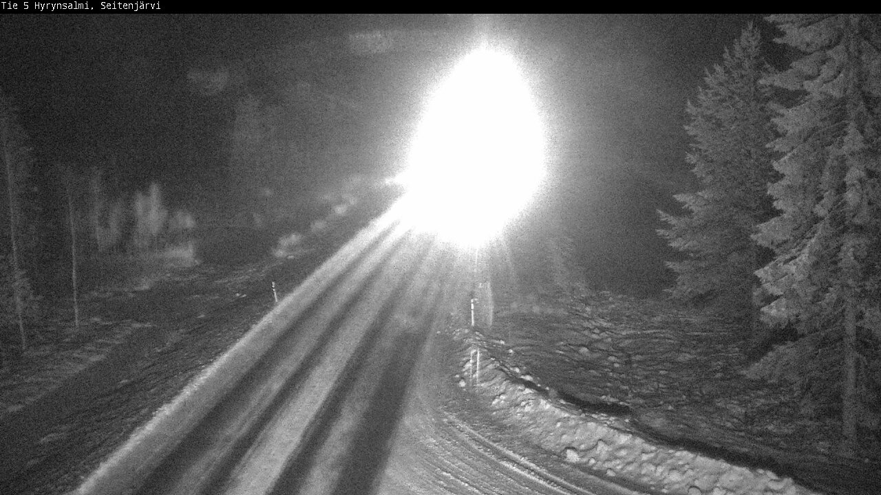 Weather Camera Image Road 5 Hyrynsalmi, Seitenjärvi, Hyrynsalmi, Kainuu