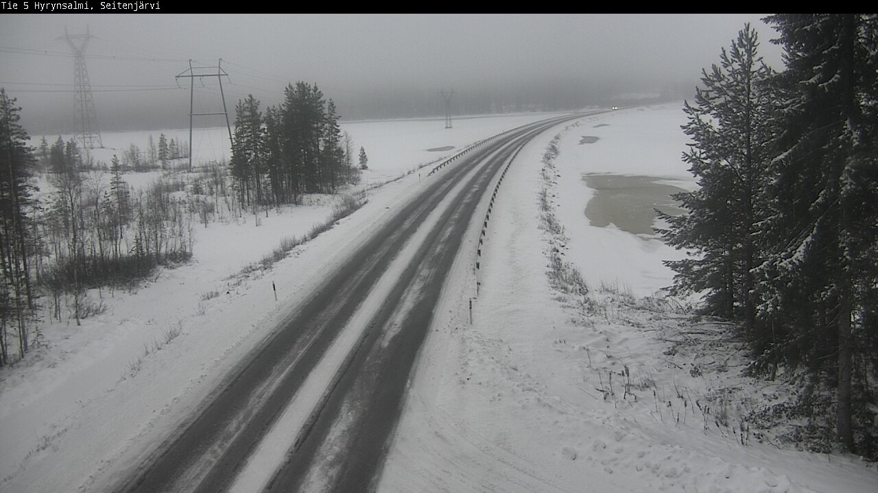Weather Camera Image Road 5 Hyrynsalmi, Seitenjärvi, Hyrynsalmi, Kainuu