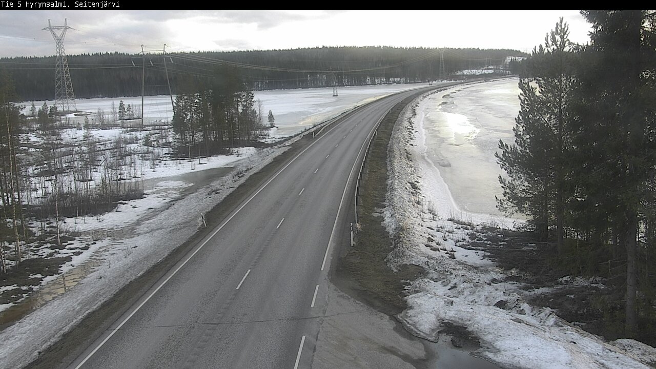 Weather Camera Image Road 5 Hyrynsalmi, Seitenjärvi, Hyrynsalmi, Kainuu