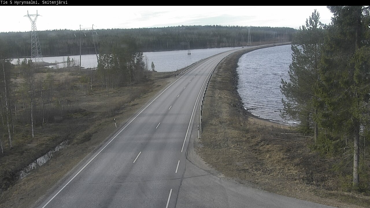 Weather Camera Image Väg 5 Hyrynsalmi, Seitenjärvi, Hyrynsalmi, Kainuu