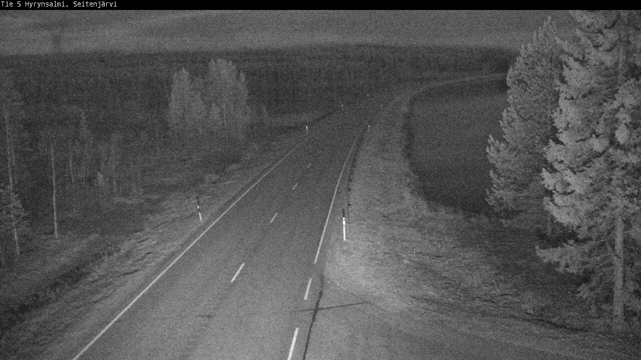 Weather Camera Image Väg 5 Hyrynsalmi, Seitenjärvi, Hyrynsalmi, Kainuu