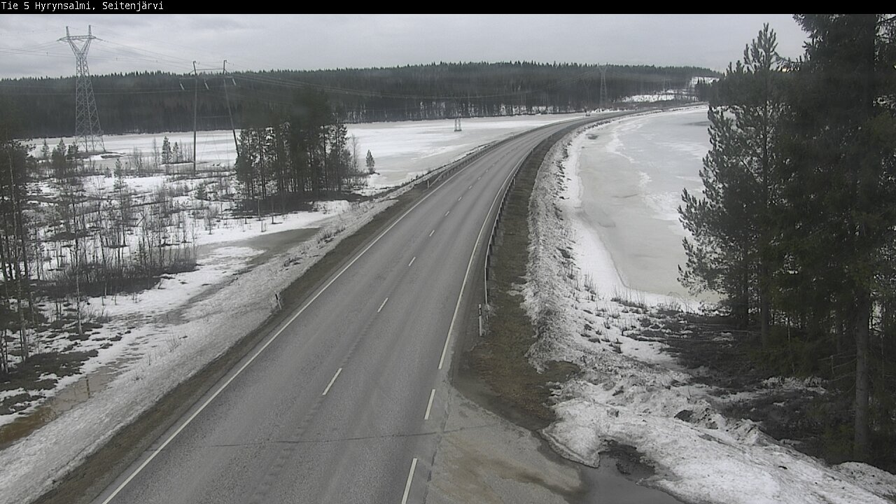 Weather Camera Image Road 5 Hyrynsalmi, Seitenjärvi, Hyrynsalmi, Kainuu