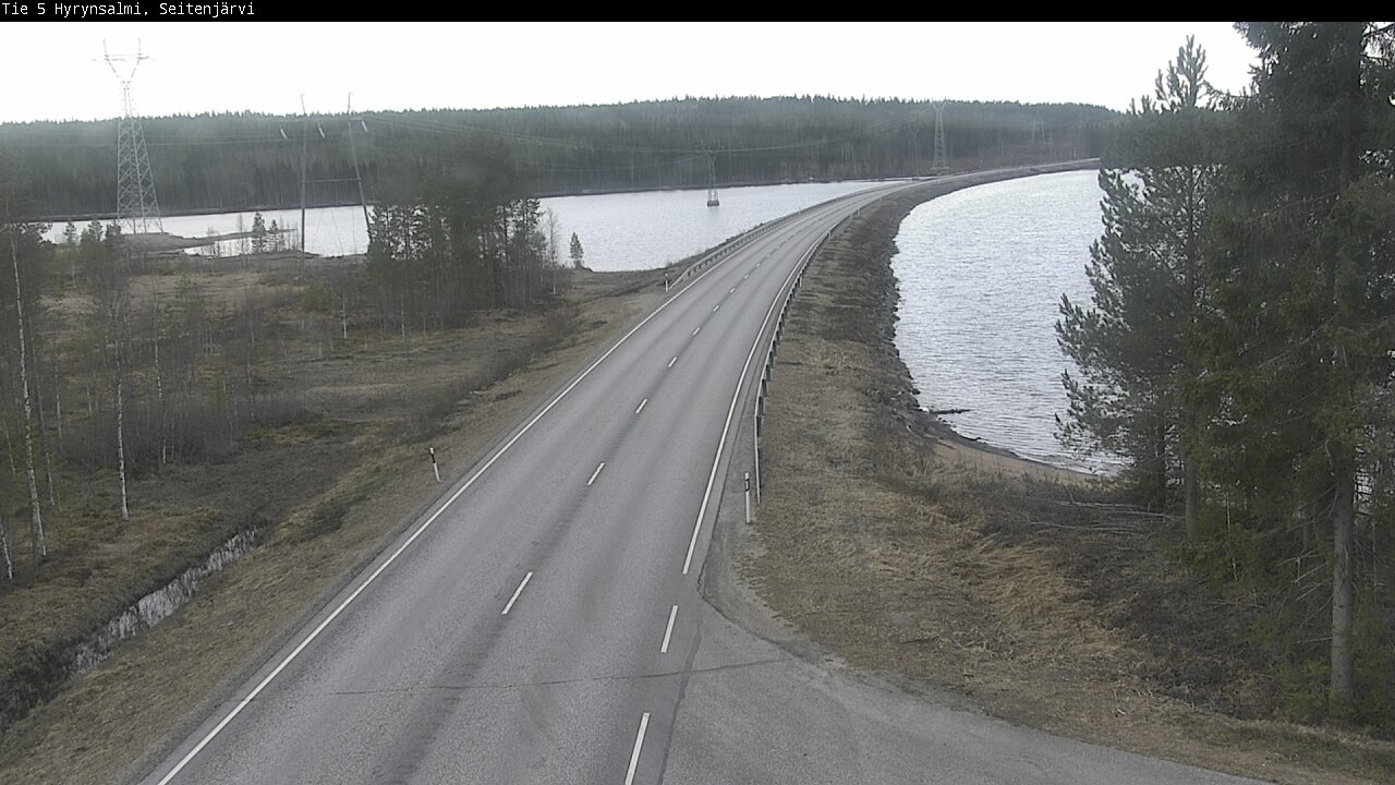 Weather Camera Image Väg 5 Hyrynsalmi, Seitenjärvi, Hyrynsalmi, Kainuu