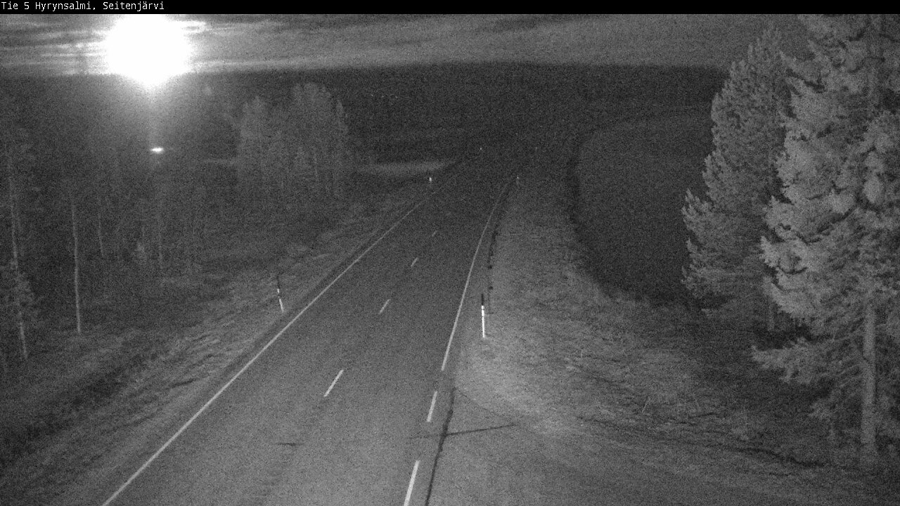 Weather Camera Image Road 5 Hyrynsalmi, Seitenjärvi, Hyrynsalmi, Kainuu