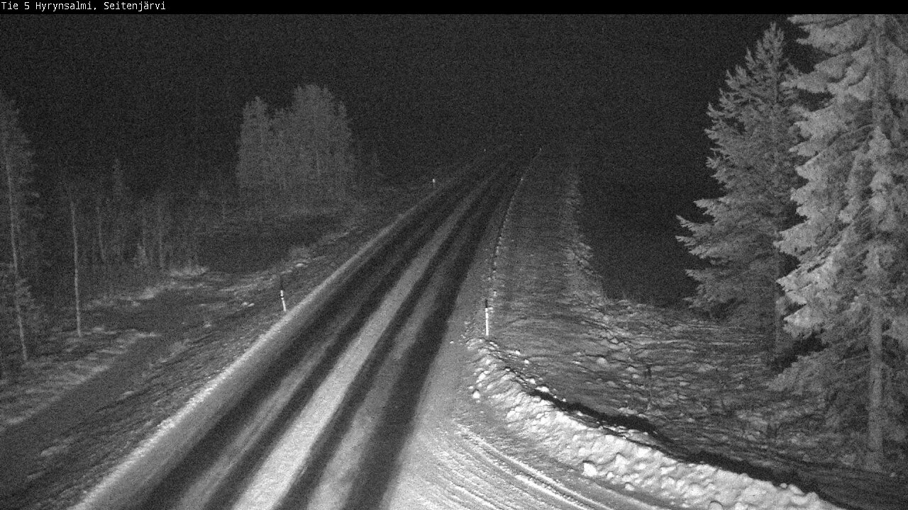 Weather Camera Image Road 5 Hyrynsalmi, Seitenjärvi, Hyrynsalmi, Kainuu