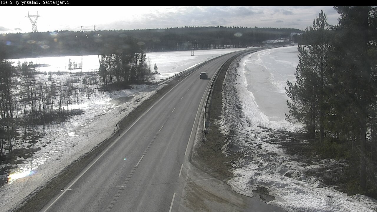 Weather Camera Image Road 5 Hyrynsalmi, Seitenjärvi, Hyrynsalmi, Kainuu