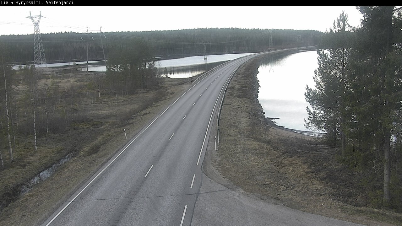Weather Camera Image Väg 5 Hyrynsalmi, Seitenjärvi, Hyrynsalmi, Kainuu