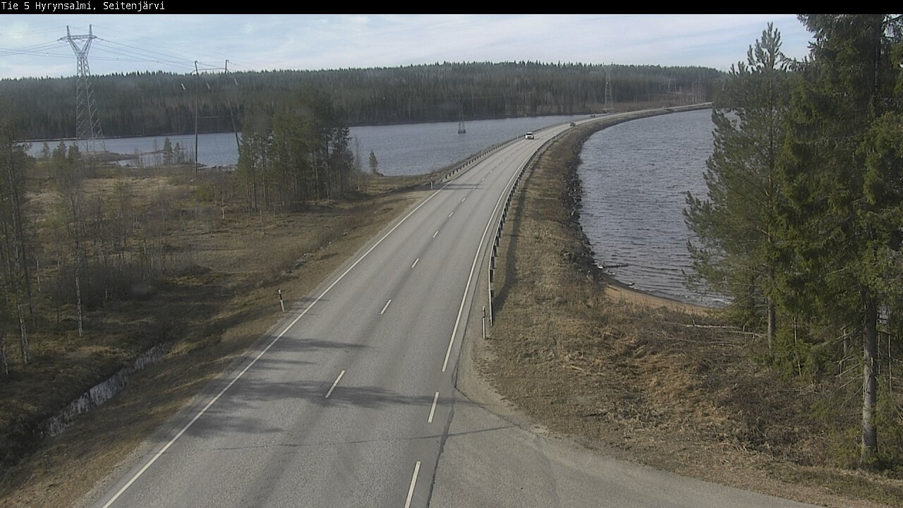 Weather Camera Image Väg 5 Hyrynsalmi, Seitenjärvi, Hyrynsalmi, Kainuu