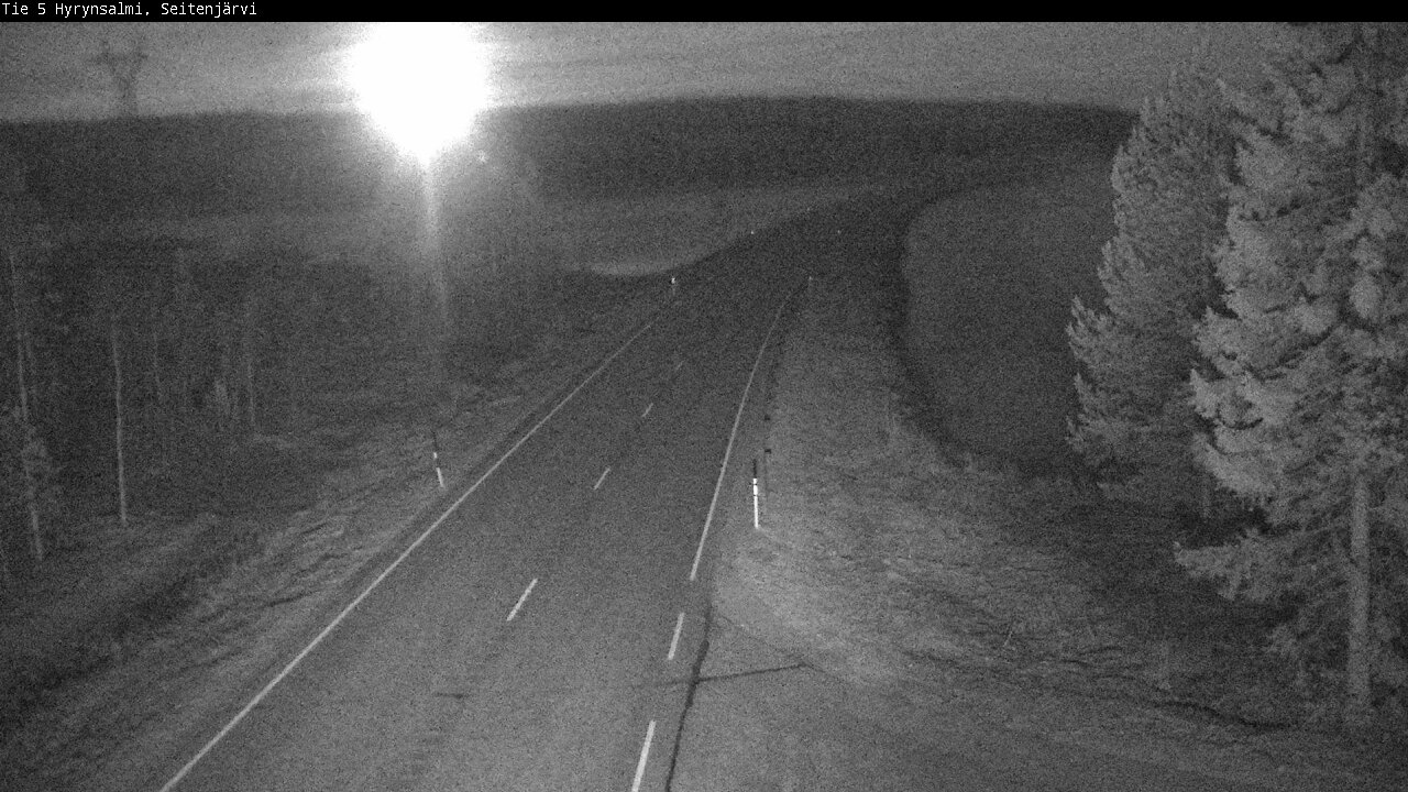 Weather Camera Image Road 5 Hyrynsalmi, Seitenjärvi, Hyrynsalmi, Kainuu