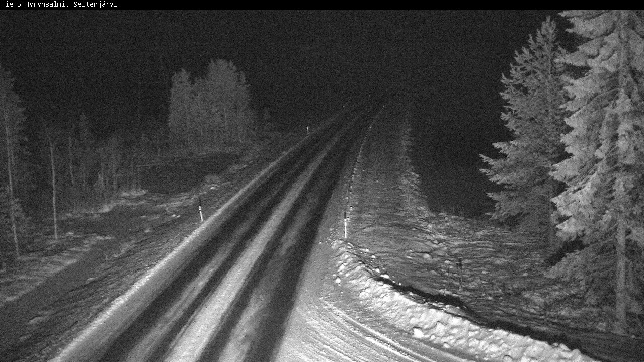 Weather Camera Image Road 5 Hyrynsalmi, Seitenjärvi, Hyrynsalmi, Kainuu