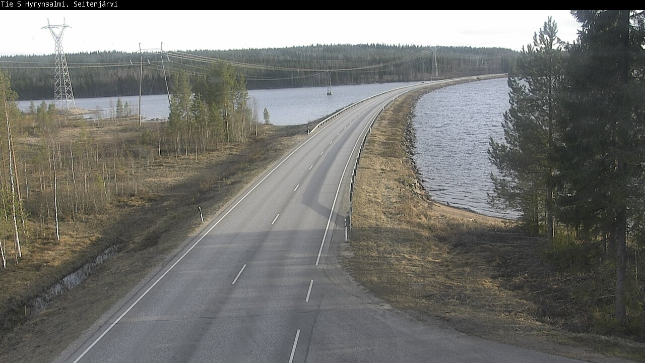 Weather Camera Image Väg 5 Hyrynsalmi, Seitenjärvi, Hyrynsalmi, Kainuu