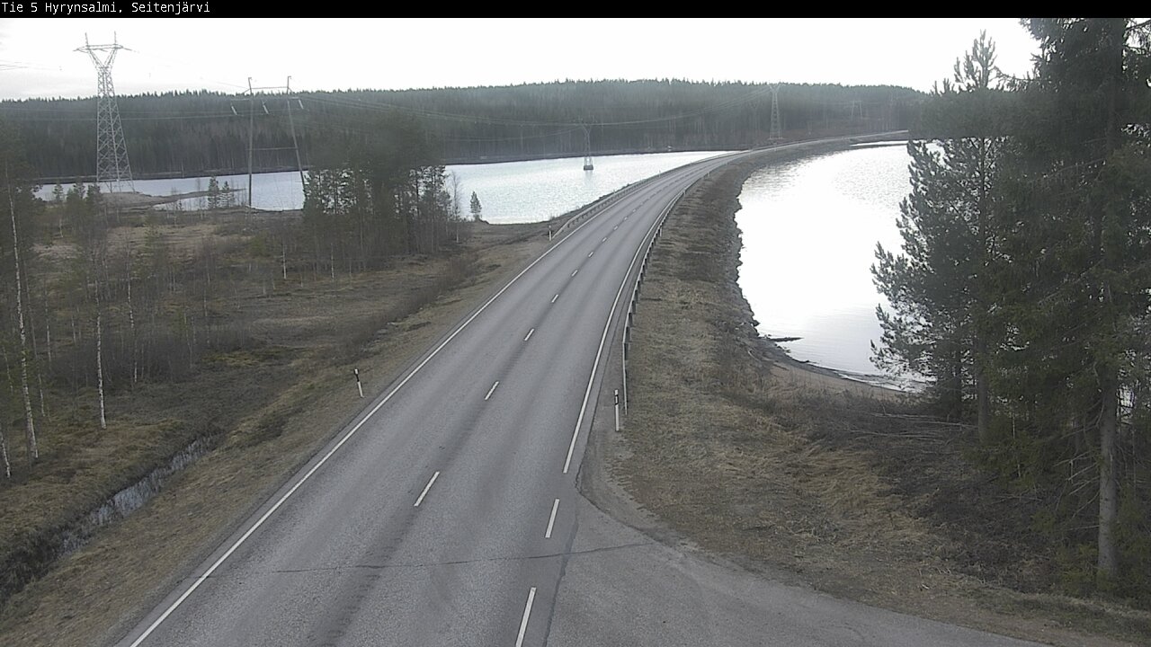 Weather Camera Image Väg 5 Hyrynsalmi, Seitenjärvi, Hyrynsalmi, Kainuu