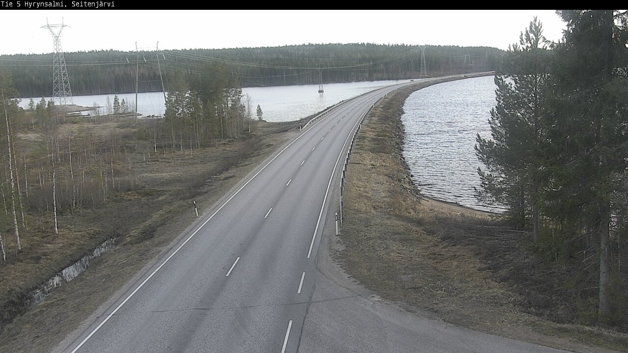 Weather Camera Image Väg 5 Hyrynsalmi, Seitenjärvi, Hyrynsalmi, Kainuu