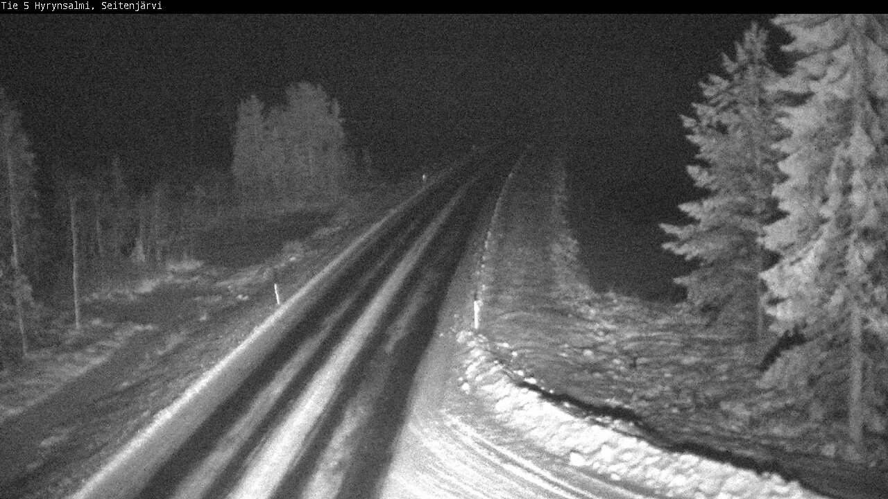 Weather Camera Image Road 5 Hyrynsalmi, Seitenjärvi, Hyrynsalmi, Kainuu