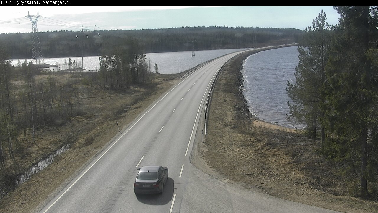 Weather Camera Image Väg 5 Hyrynsalmi, Seitenjärvi, Hyrynsalmi, Kainuu