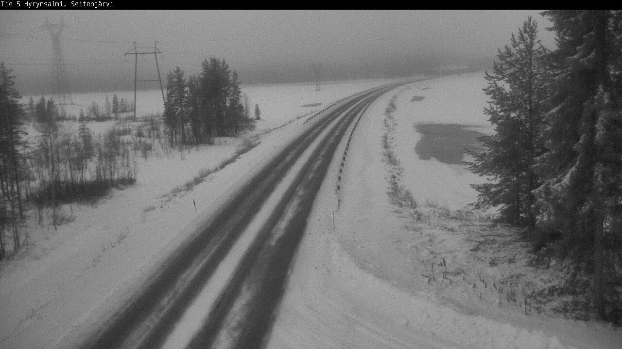 Weather Camera Image Road 5 Hyrynsalmi, Seitenjärvi, Hyrynsalmi, Kainuu