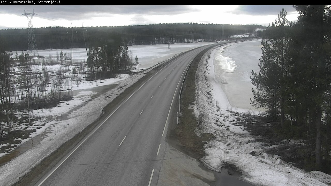 Weather Camera Image Road 5 Hyrynsalmi, Seitenjärvi, Hyrynsalmi, Kainuu
