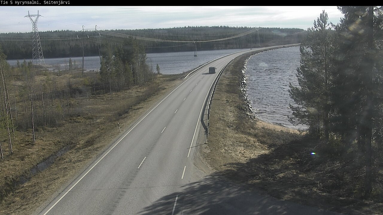 Weather Camera Image Väg 5 Hyrynsalmi, Seitenjärvi, Hyrynsalmi, Kainuu