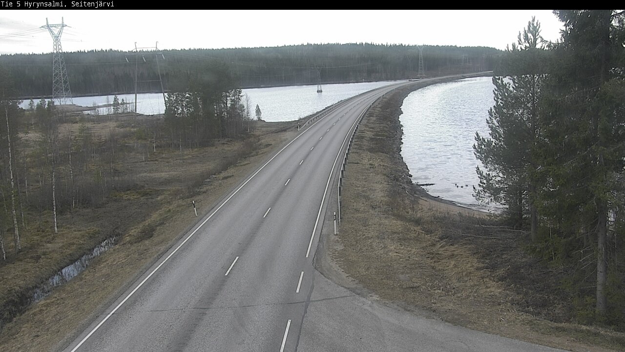 Weather Camera Image Väg 5 Hyrynsalmi, Seitenjärvi, Hyrynsalmi, Kainuu