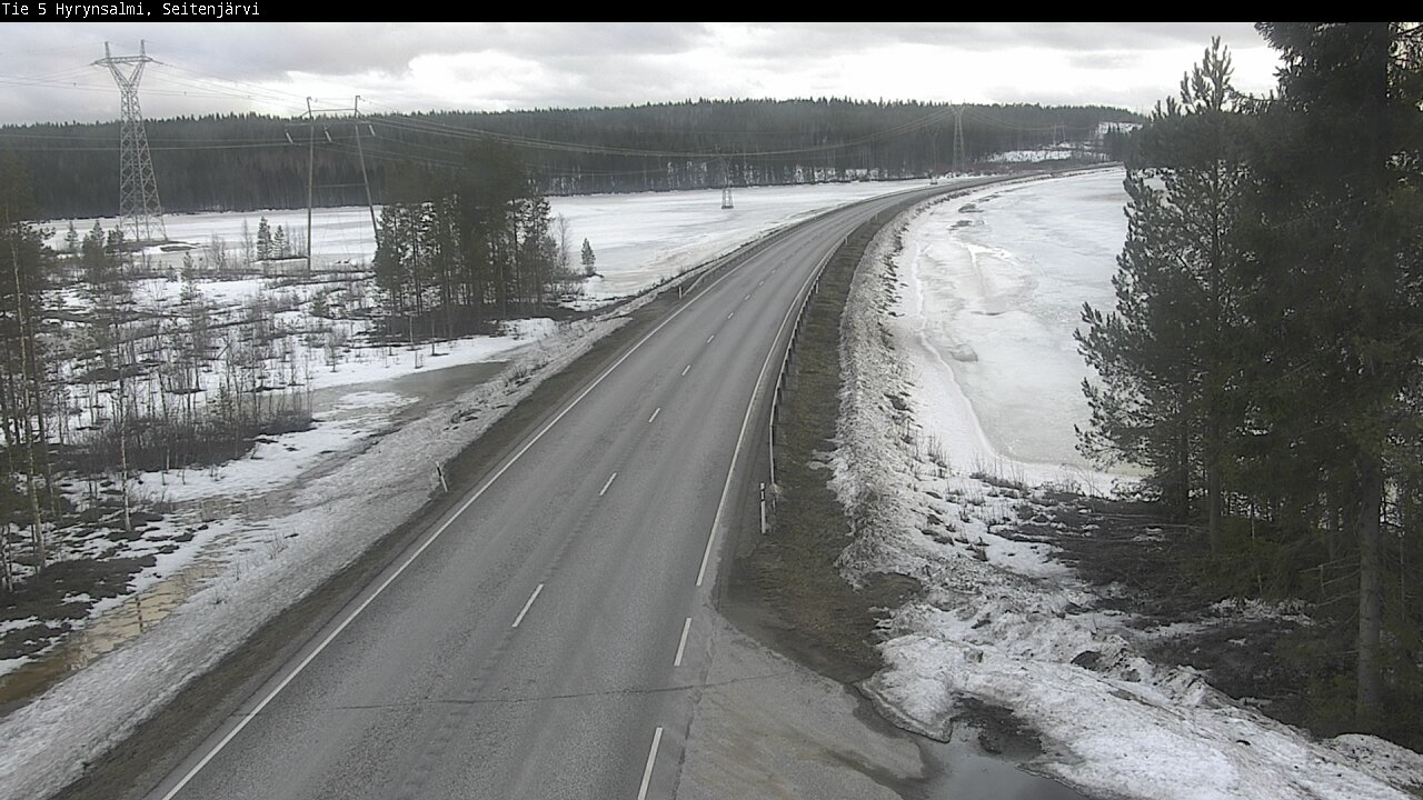 Weather Camera Image Road 5 Hyrynsalmi, Seitenjärvi, Hyrynsalmi, Kainuu