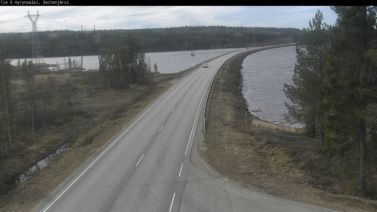 Weather Camera Image Väg 5 Hyrynsalmi, Seitenjärvi, Hyrynsalmi, Kainuu