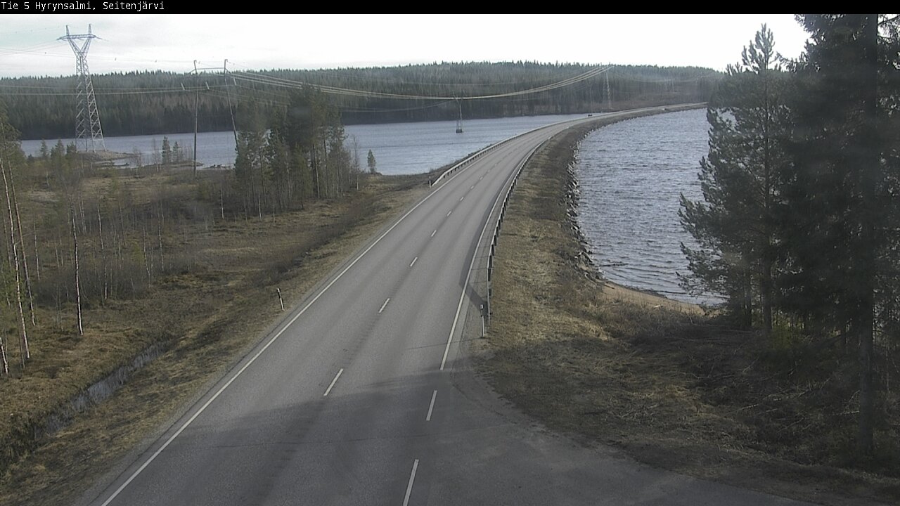 Weather Camera Image Väg 5 Hyrynsalmi, Seitenjärvi, Hyrynsalmi, Kainuu