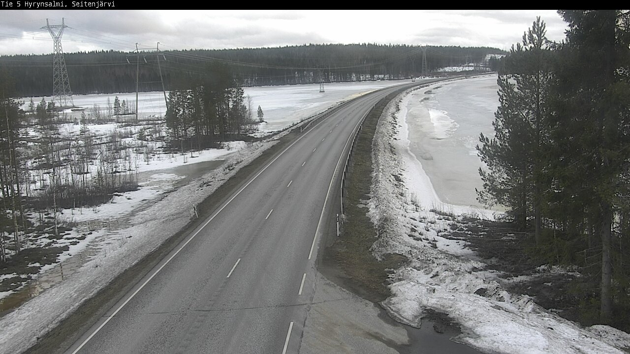 Weather Camera Image Road 5 Hyrynsalmi, Seitenjärvi, Hyrynsalmi, Kainuu