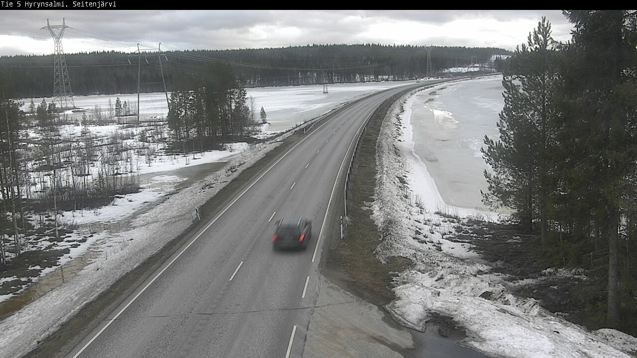 Weather Camera Image Road 5 Hyrynsalmi, Seitenjärvi, Hyrynsalmi, Kainuu