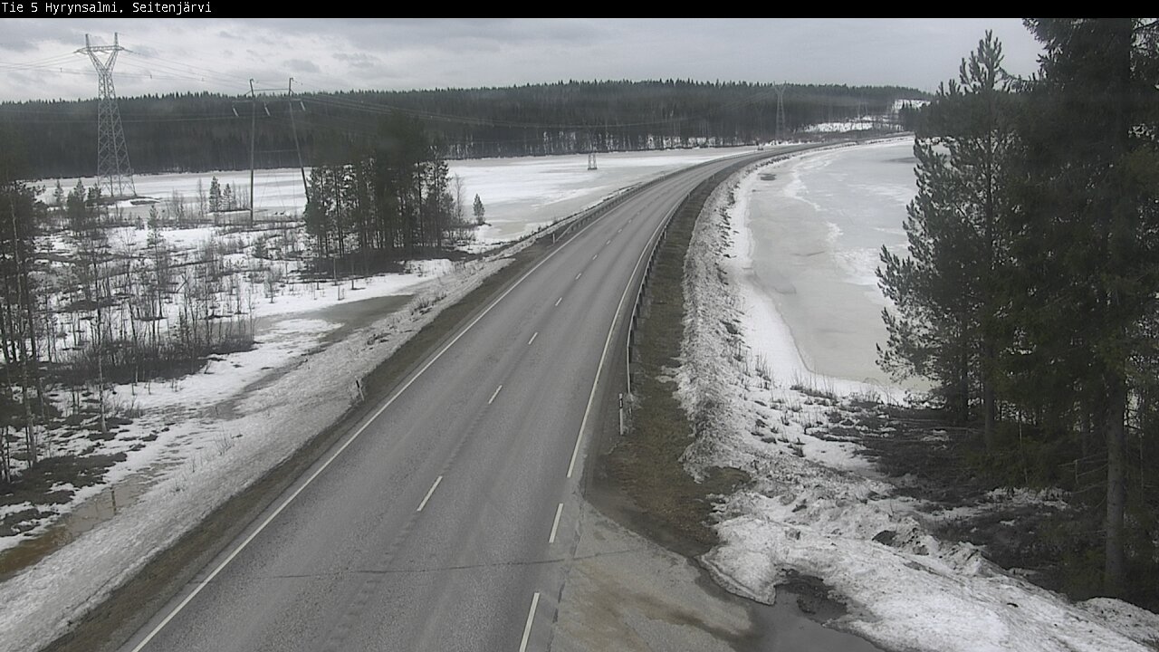 Weather Camera Image Road 5 Hyrynsalmi, Seitenjärvi, Hyrynsalmi, Kainuu
