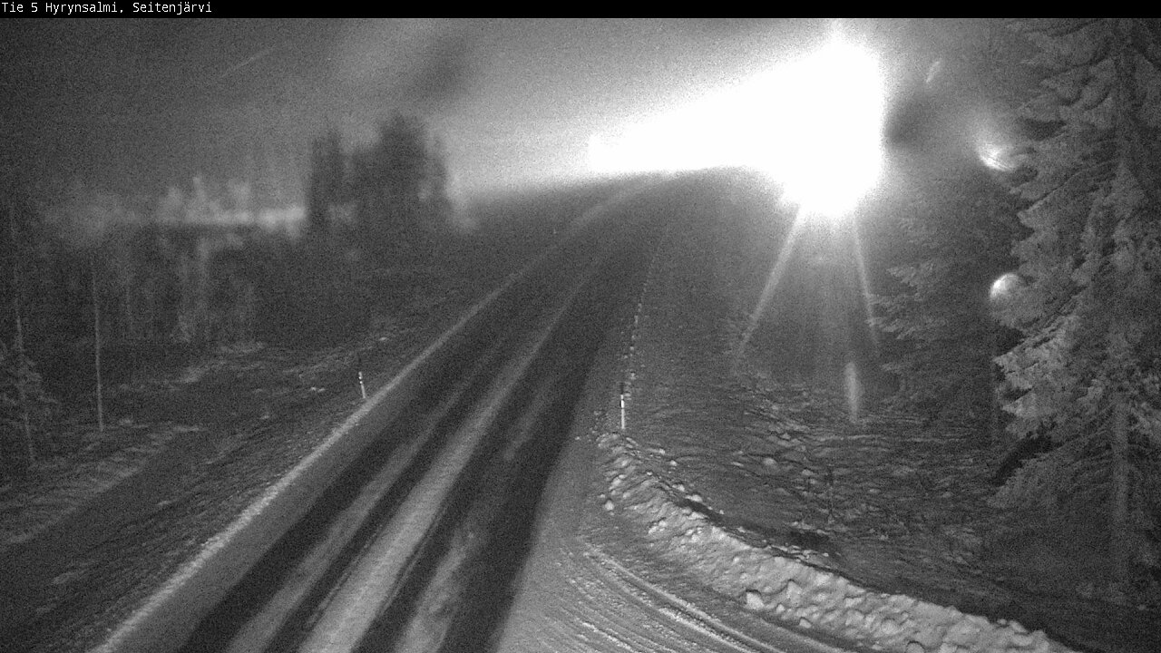 Weather Camera Image Road 5 Hyrynsalmi, Seitenjärvi, Hyrynsalmi, Kainuu