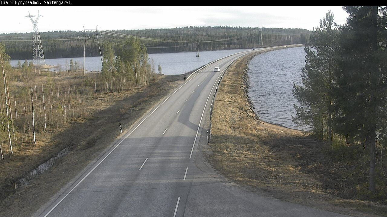 Weather Camera Image Väg 5 Hyrynsalmi, Seitenjärvi, Hyrynsalmi, Kainuu