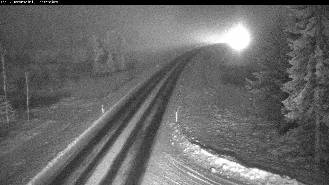 Weather Camera Image Road 5 Hyrynsalmi, Seitenjärvi, Hyrynsalmi, Kainuu