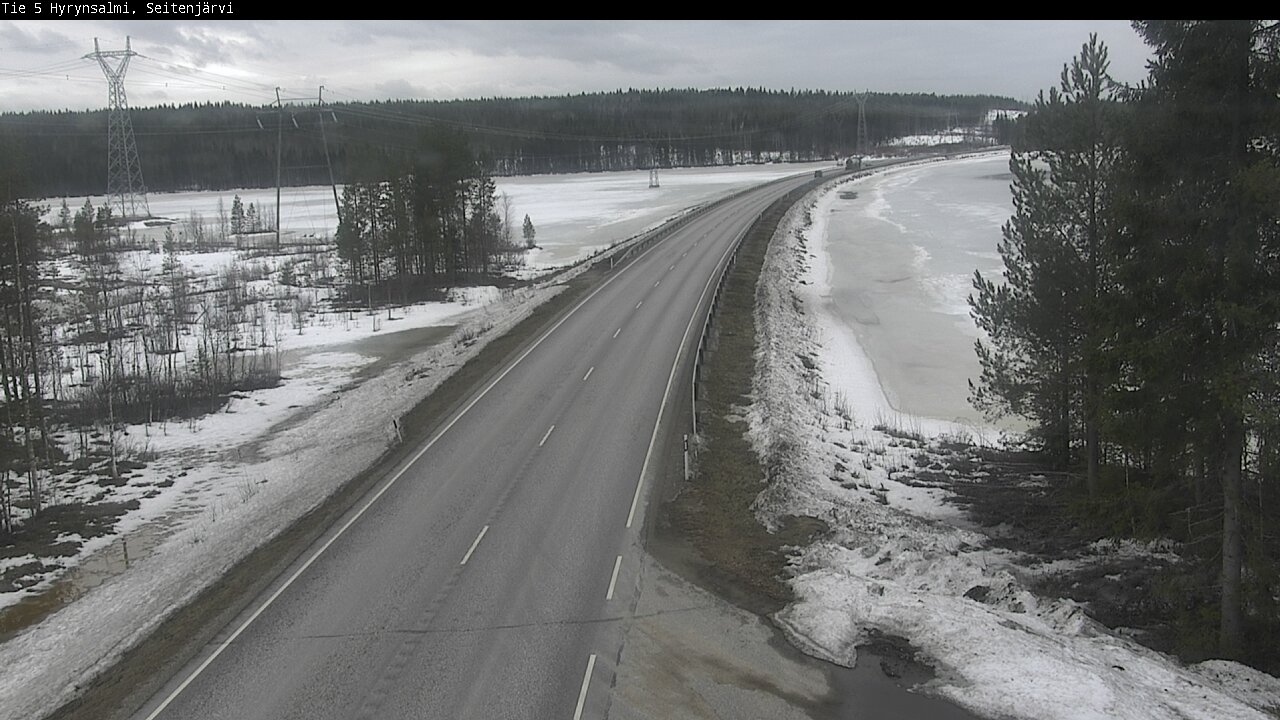 Weather Camera Image Road 5 Hyrynsalmi, Seitenjärvi, Hyrynsalmi, Kainuu