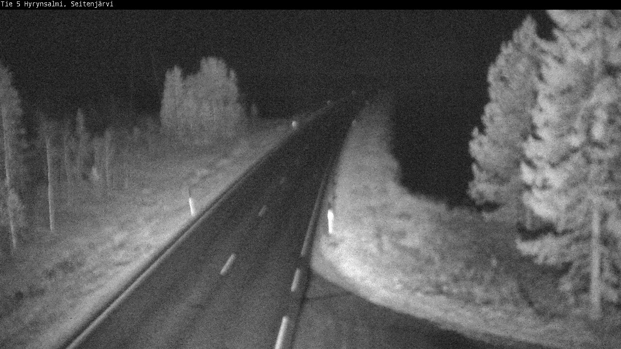 Weather Camera Image Väg 5 Hyrynsalmi, Seitenjärvi, Hyrynsalmi, Kainuu