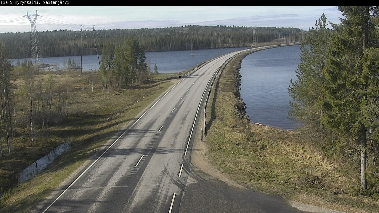 Weather Camera Image Väg 5 Hyrynsalmi, Seitenjärvi, Hyrynsalmi, Kainuu