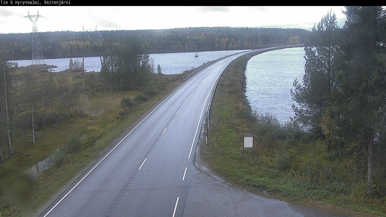 Weather Camera Image Road 5 Hyrynsalmi, Seitenjärvi, Hyrynsalmi, Kainuu