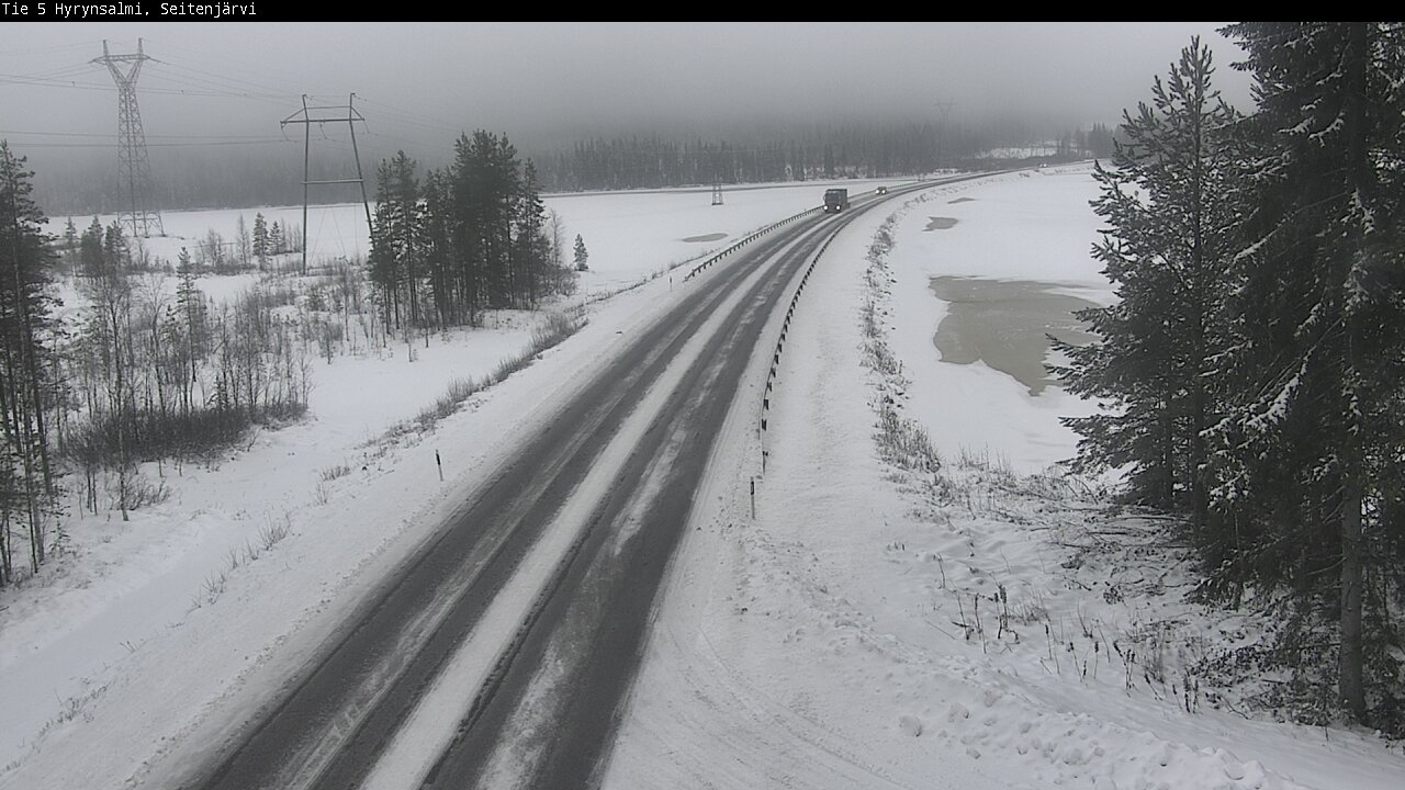 Weather Camera Image Road 5 Hyrynsalmi, Seitenjärvi, Hyrynsalmi, Kainuu