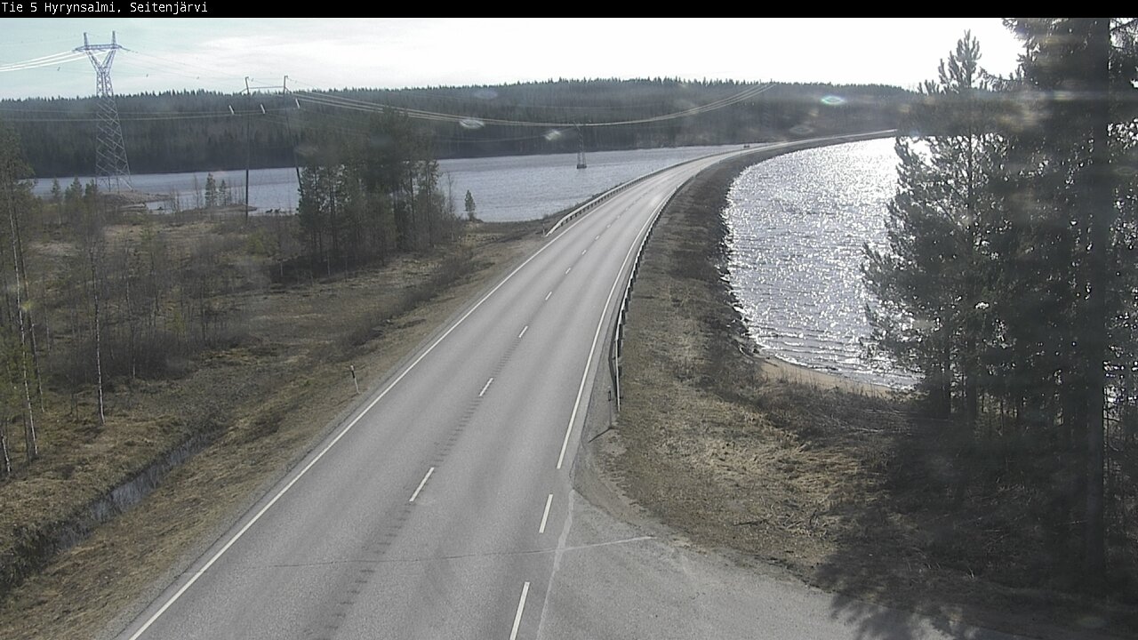 Weather Camera Image Väg 5 Hyrynsalmi, Seitenjärvi, Hyrynsalmi, Kainuu