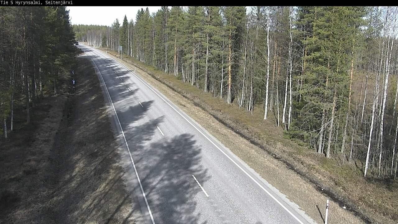 Weather Camera Image Väg 5 Hyrynsalmi, Seitenjärvi, Hyrynsalmi, Kainuu