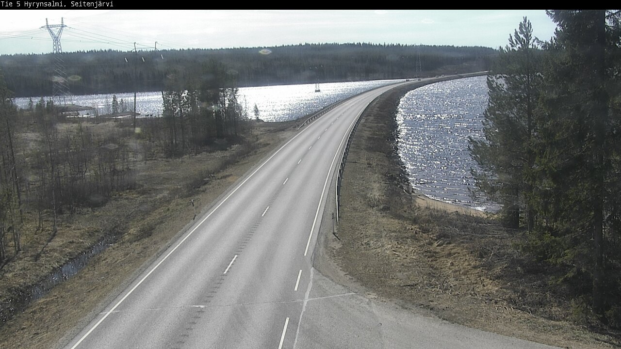Weather Camera Image Väg 5 Hyrynsalmi, Seitenjärvi, Hyrynsalmi, Kainuu