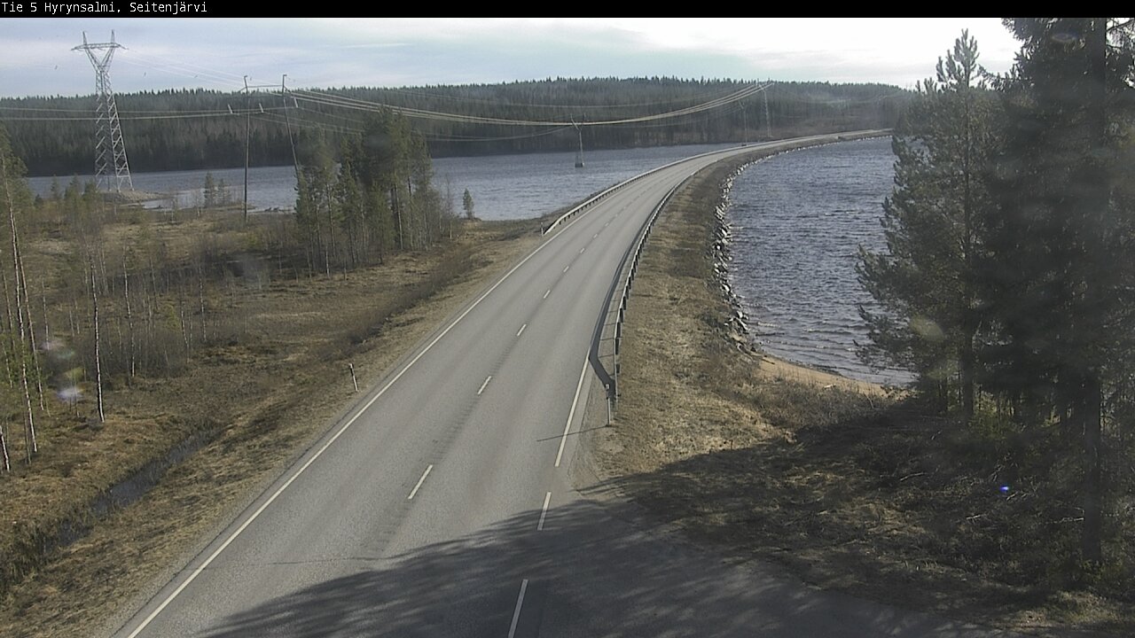 Weather Camera Image Väg 5 Hyrynsalmi, Seitenjärvi, Hyrynsalmi, Kainuu