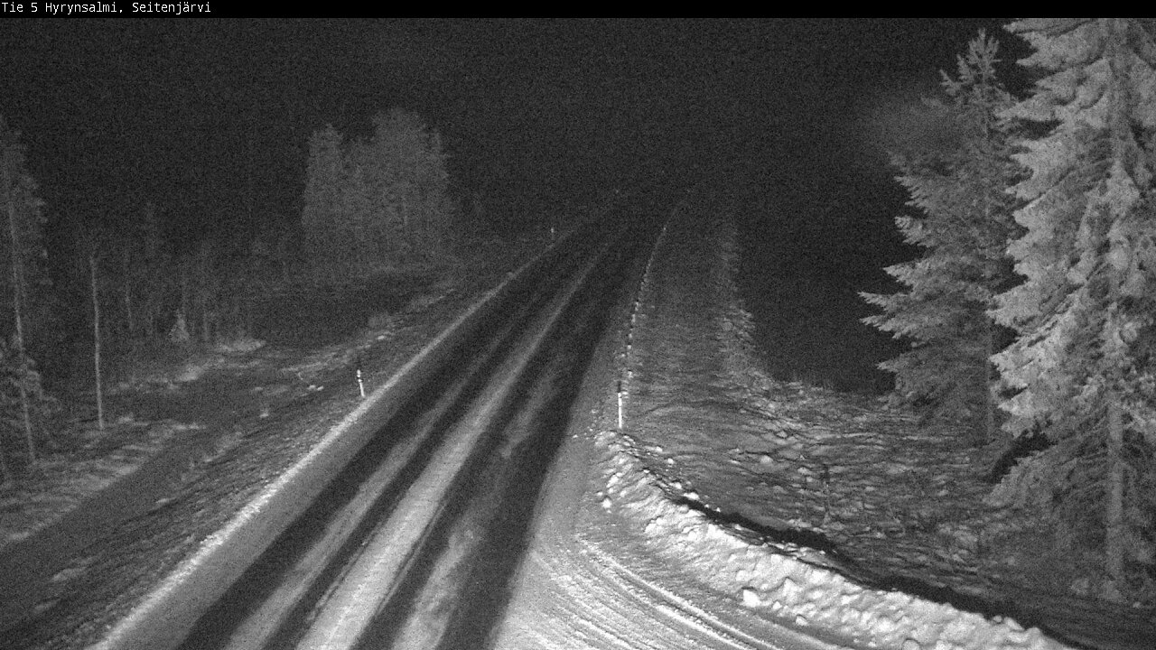 Weather Camera Image Road 5 Hyrynsalmi, Seitenjärvi, Hyrynsalmi, Kainuu
