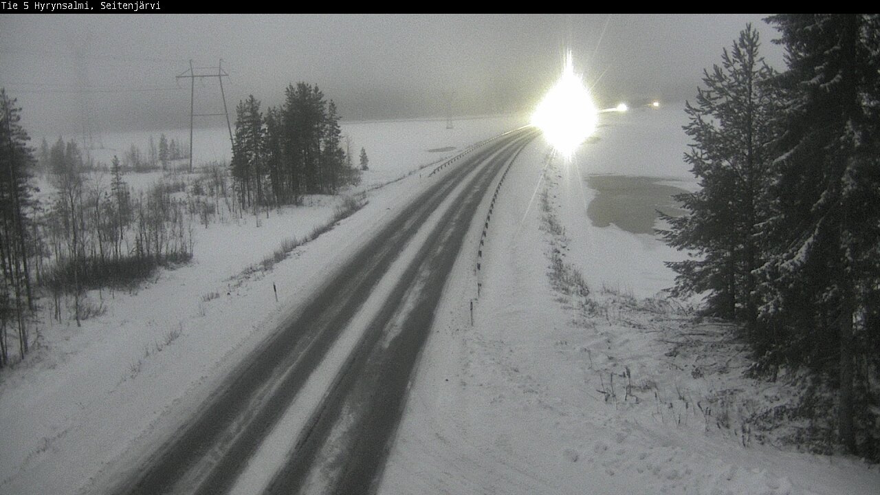Weather Camera Image Road 5 Hyrynsalmi, Seitenjärvi, Hyrynsalmi, Kainuu
