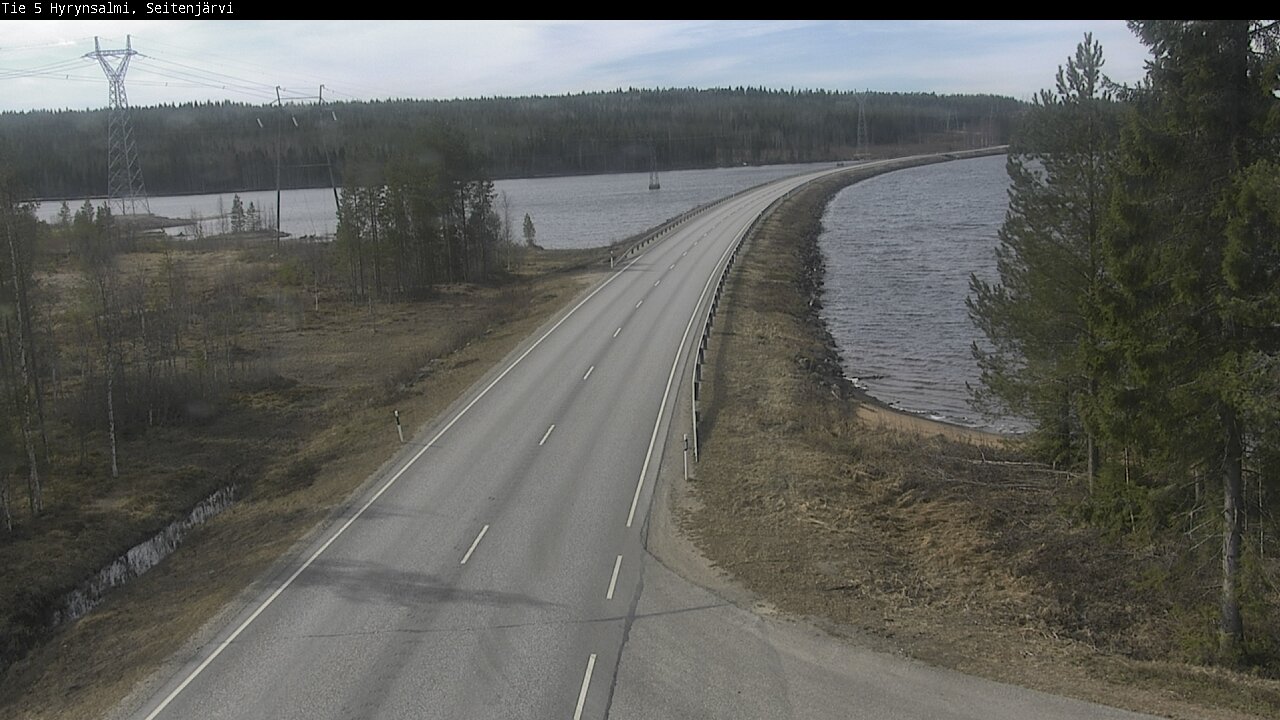 Weather Camera Image Väg 5 Hyrynsalmi, Seitenjärvi, Hyrynsalmi, Kainuu