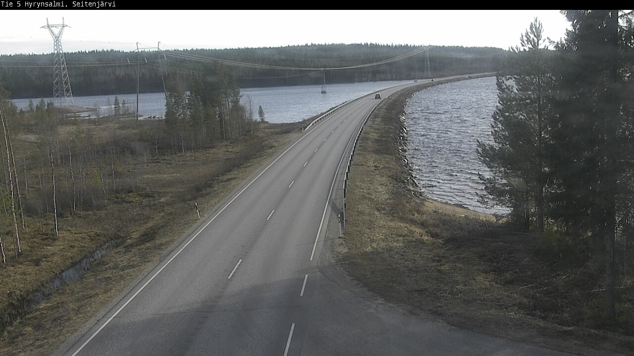 Weather Camera Image Väg 5 Hyrynsalmi, Seitenjärvi, Hyrynsalmi, Kainuu