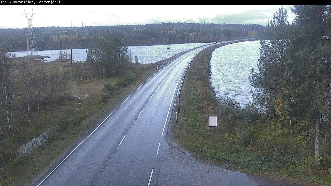 Weather Camera Image Road 5 Hyrynsalmi, Seitenjärvi, Hyrynsalmi, Kainuu