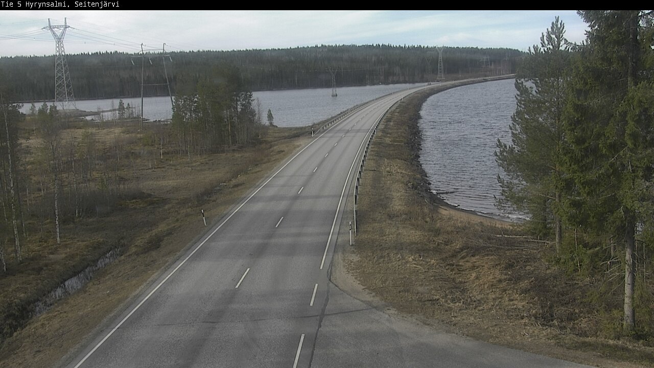 Weather Camera Image Väg 5 Hyrynsalmi, Seitenjärvi, Hyrynsalmi, Kainuu