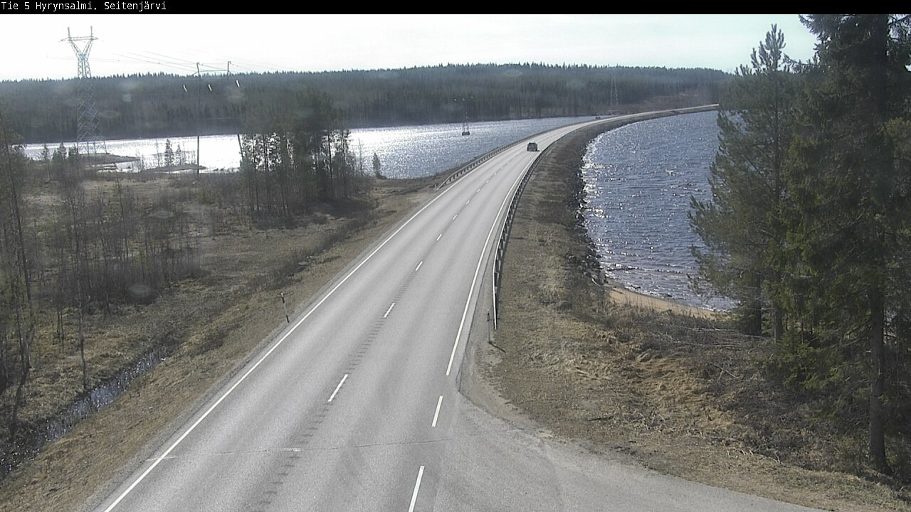 Weather Camera Image Väg 5 Hyrynsalmi, Seitenjärvi, Hyrynsalmi, Kainuu
